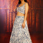 Cool Blue Printed Lehenga