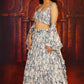 Cool Blue Printed Lehenga