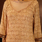 Awadhi Cream Gold Sharara Set