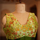 Green Brocade Blouse