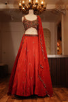 Rust Lehenga Set