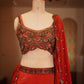 Rust Lehenga Set